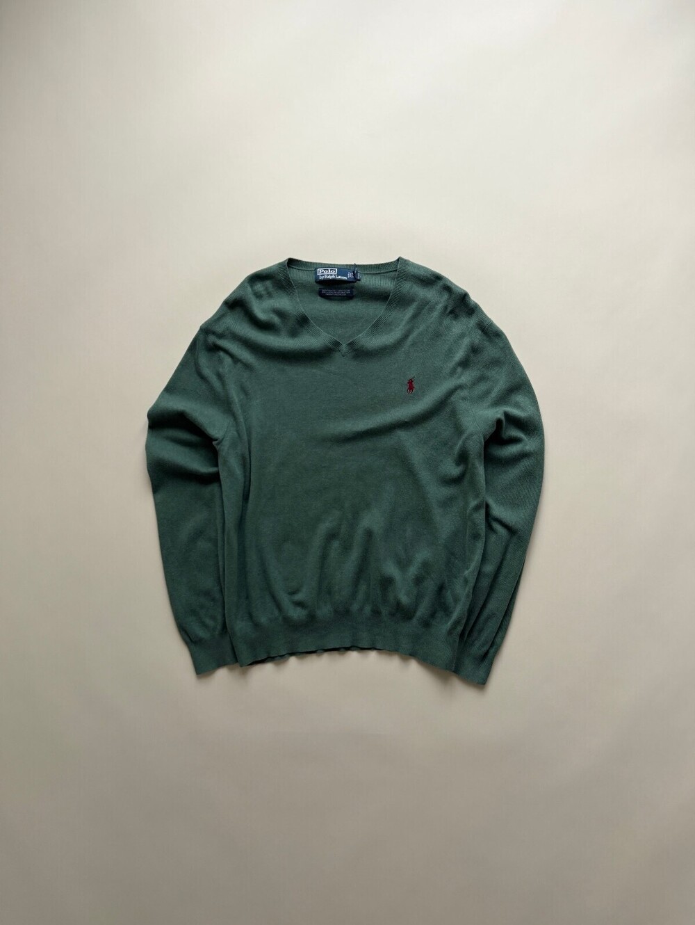 Vinage 90's Polo Ralph Lauren Green knit sweater